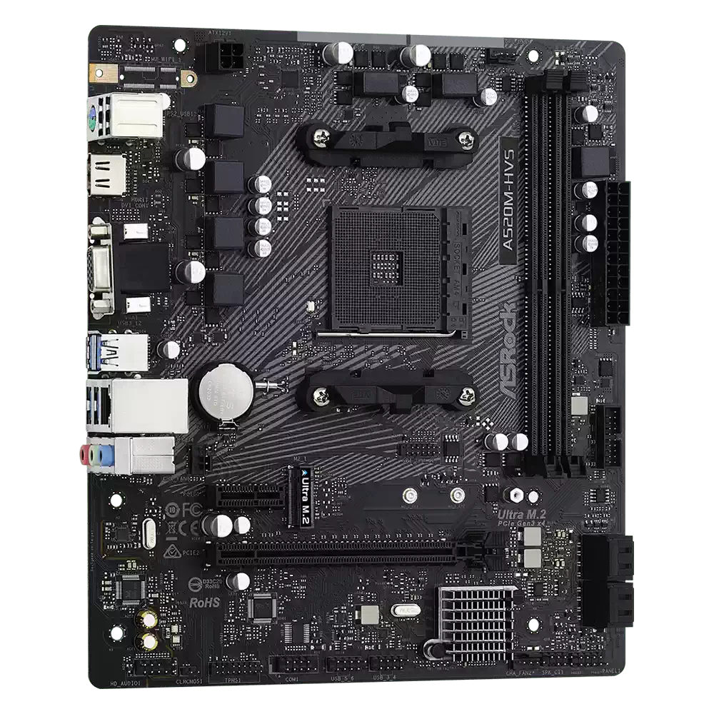 Rock AM4 DDR4 Motherboard A520M-HVS