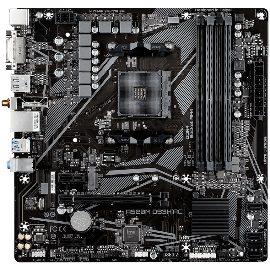 Ga MATX AM4 DDR4 Motherboard A520 A520M AORUS ELITE A520M H A520M S2H A520M DS3H GA-A520I-DASH A520M DS3H V2 A520M H ARGB