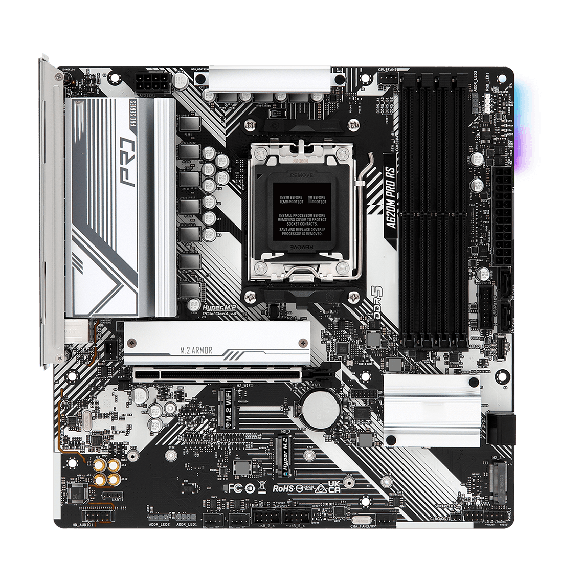Rock AM5 DDR5 desktop motherboard A620AM-P A620AM-P WiFi A620AM-X A620AM-X WiFi A620I Lightning WiFi A620M Pro RS A620M Pro RS WiFi A620M-C R2.0 A620M-HDV/M.2 A620M-HDV/M.2+ A620M-HDVP