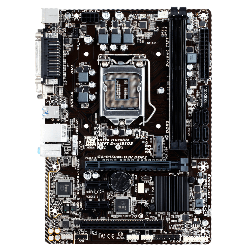 GA LGA1151 DDR4 DDR3 Motherboard B150M-D2V B150M-D3V B150M-VP B150M-WIND B150-D3A B150M-D2VX SI B150M-D3VX SI B150M-POWER B150-HD3 B150M-DS3H B150M-DS3P