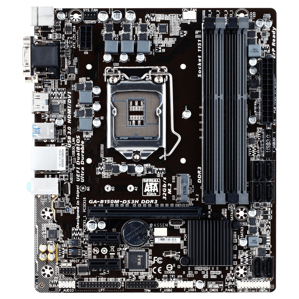 GA LGA1151 DDR4 DDR3 Motherboard B150M-D2V B150M-D3V B150M-VP B150M-WIND B150-D3A B150M-D2VX SI B150M-D3VX SI B150M-POWER B150-HD3 B150M-DS3H B150M-DS3P