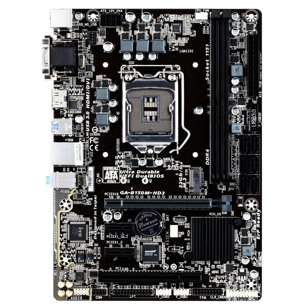 GA LGA1151 DDR4 DDR3 Motherboard B150M-D2V B150M-D3V B150M-VP B150M-WIND B150-D3A B150M-D2VX SI B150M-D3VX SI B150M-POWER B150-HD3 B150M-DS3H B150M-DS3P