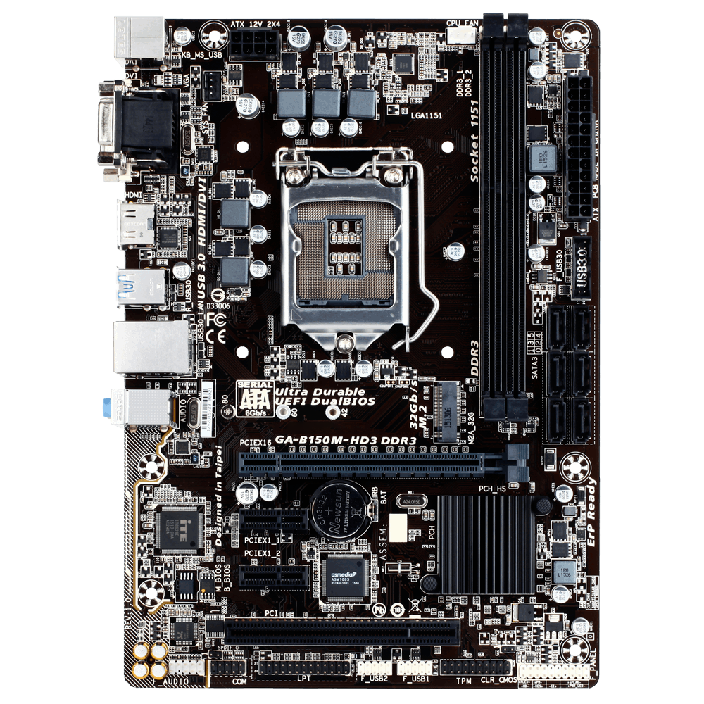 GA LGA1151 DDR4 DDR3 Motherboard B150M-D2V B150M-D3V B150M-VP B150M-WIND B150-D3A B150M-D2VX SI B150M-D3VX SI B150M-POWER B150-HD3 B150M-DS3H B150M-DS3P