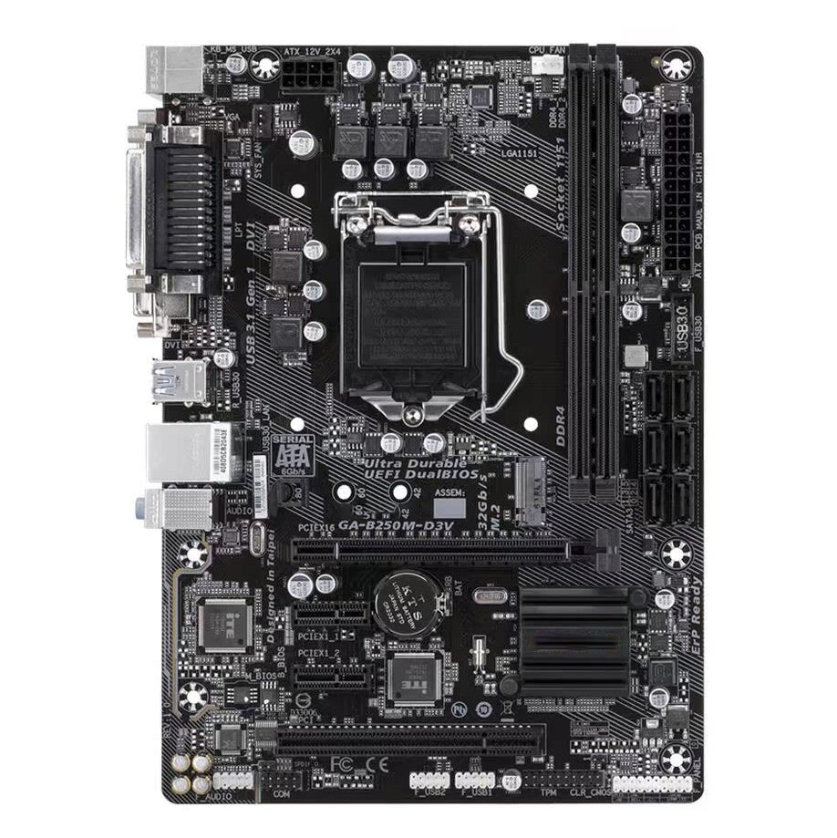 GA LGA 1151 DDR4 Desktop Motherboard GA-B250M-D2V GA-B250M-D3VX SI GA-B250M-D3V GA-B250M-wind B250M-EVO B250M-D3H B250M-HD3 B250M-D3H B250M-DS3H B250-D3A B250-HD3 B250-HD3P GA-B250M Gaming 3/5 GA-Z270-HD3 GA-B250M-Power GA-H270-HD3 B250-FinTech 12x PCI-E