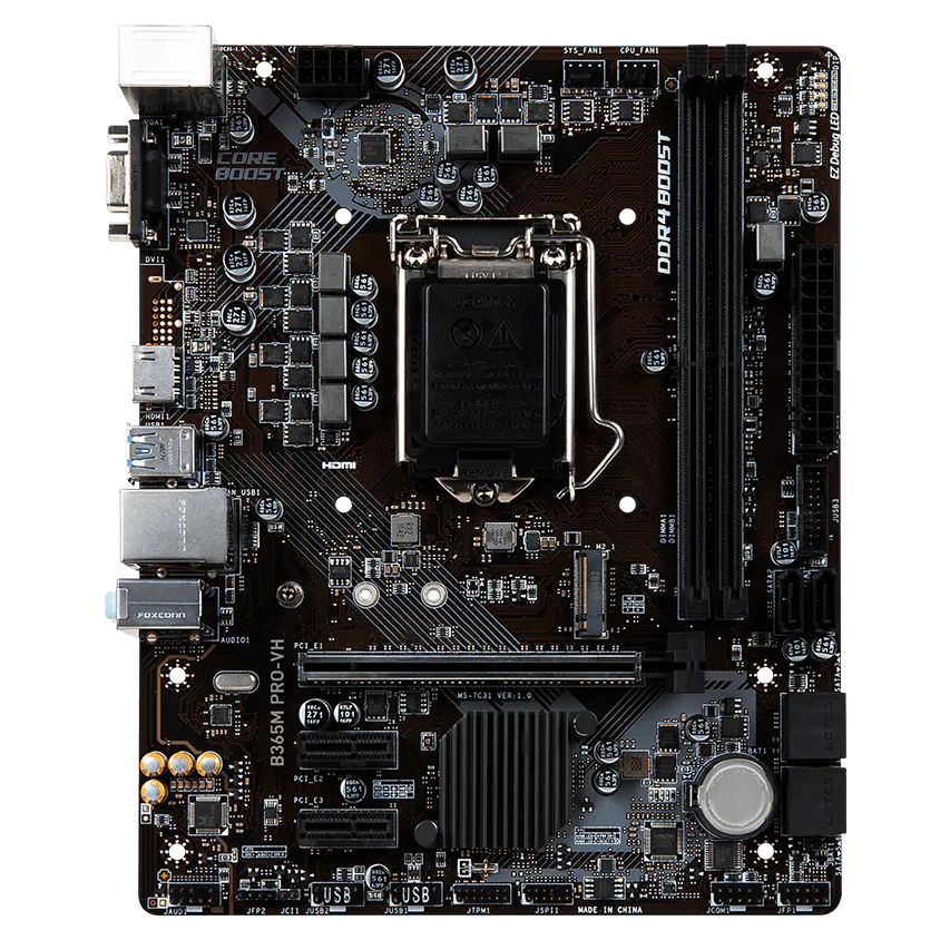 MS LGA 1151 DDR4 Desktop Motherboard B365M PRO V B365M PRO VH M.2 B365M WIND no M.2 B365M MORTAR M.2 B365M PLUS M.2 B365M PRO-VDH M.2