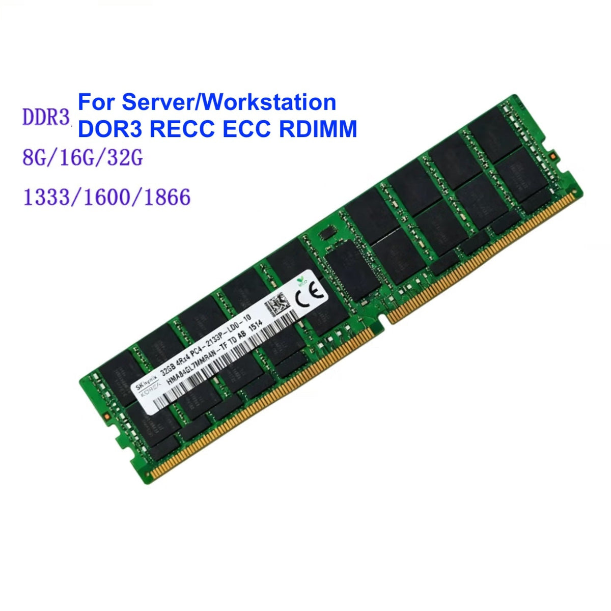 Krsamsung Micro SK Used Server Memory Ram 8GB 16GB 32GB 1333MHz 1866MHz 1600MHz 2133MHz DDR3 ECC RDIMM REG Server Workstation Memory Ram