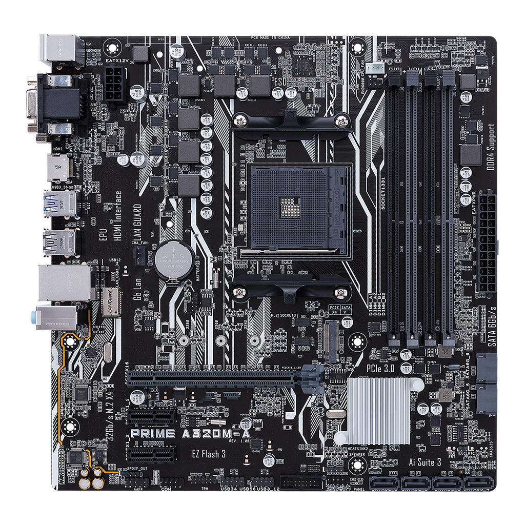 DDR4 AM4 Desktop Motherboard PRIME A320M-F PRIME A320M-K PRIME A320M-E PRIME A320M-A EX-A320M-GAMING PRO A320M-R WI-FI
