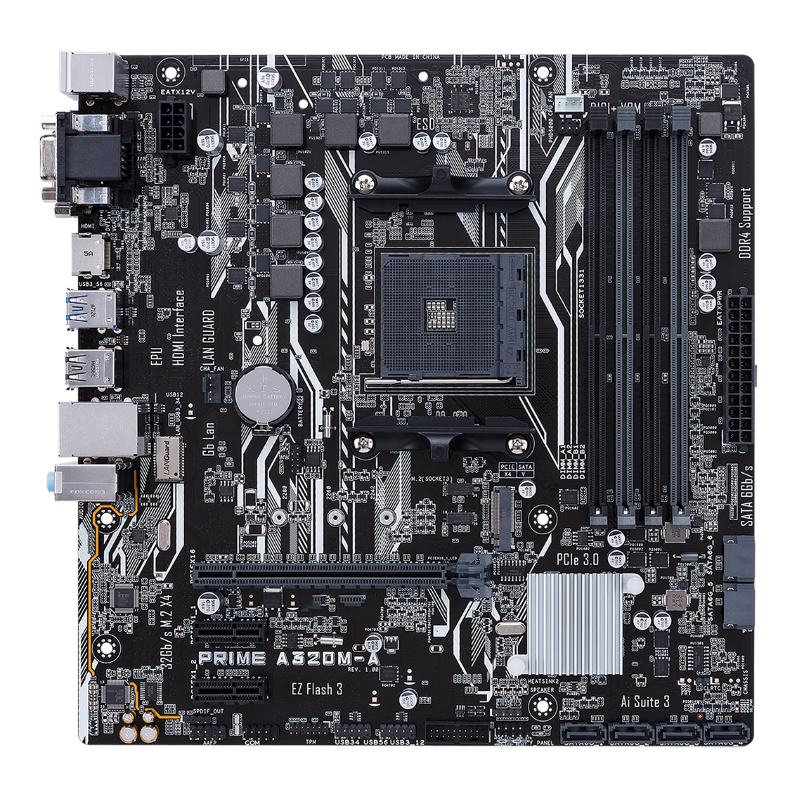 DDR4 AM4 Desktop Motherboard PRIME A320M-F PRIME A320M-K PRIME A320M-E PRIME A320M-A EX-A320M-GAMING PRO A320M-R WI-FI
