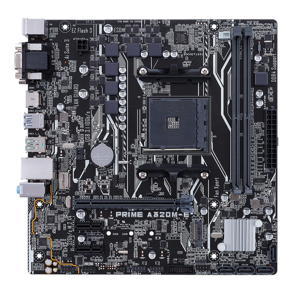 DDR4 AM4 Desktop Motherboard PRIME A320M-F PRIME A320M-K PRIME A320M-E PRIME A320M-A EX-A320M-GAMING PRO A320M-R WI-FI