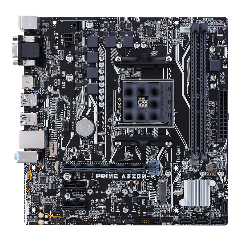 DDR4 AM4 Desktop Motherboard PRIME A320M-F PRIME A320M-K PRIME A320M-E PRIME A320M-A EX-A320M-GAMING PRO A320M-R WI-FI