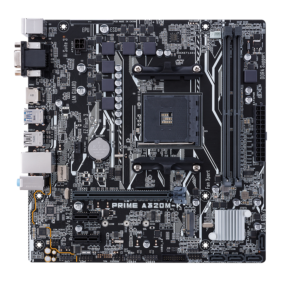 DDR4 AM4 Desktop Motherboard PRIME A320M-F PRIME A320M-K PRIME A320M-E PRIME A320M-A EX-A320M-GAMING PRO A320M-R WI-FI